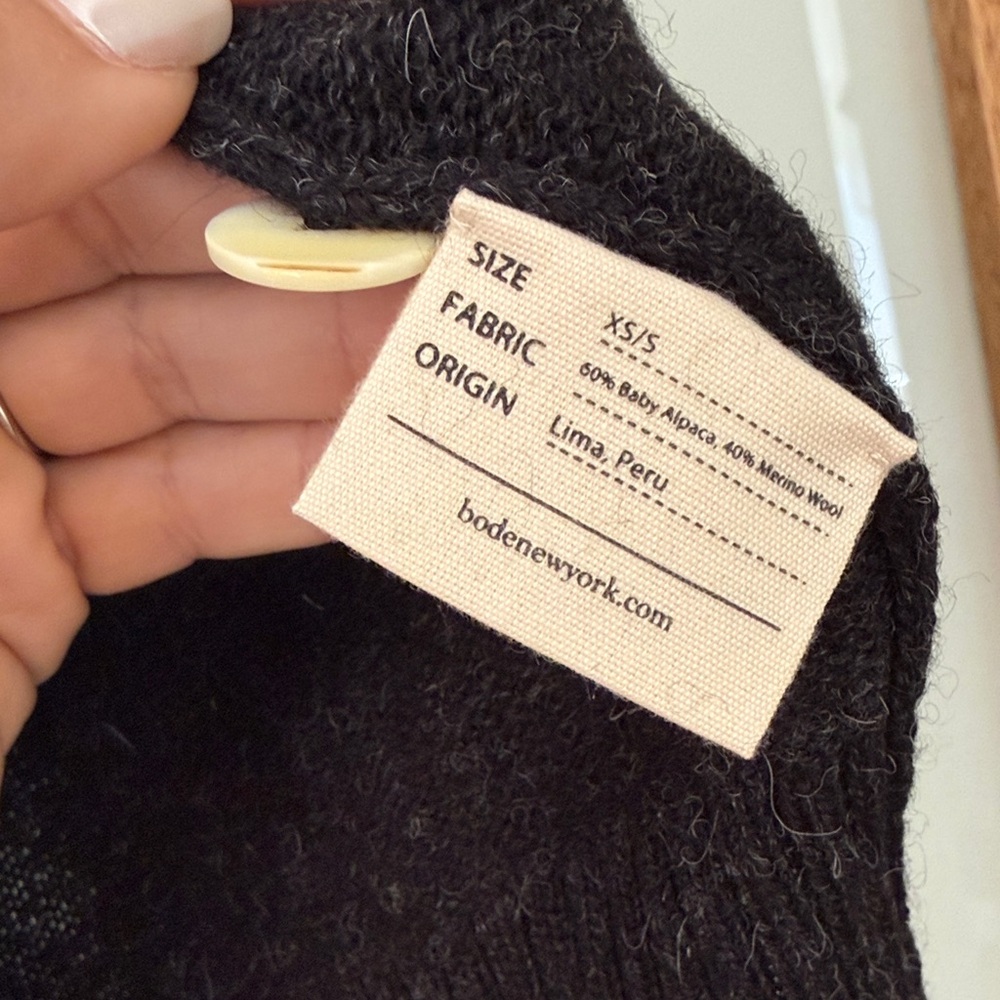 Bode Black Cardigan Sweater - Picture 3 of 3